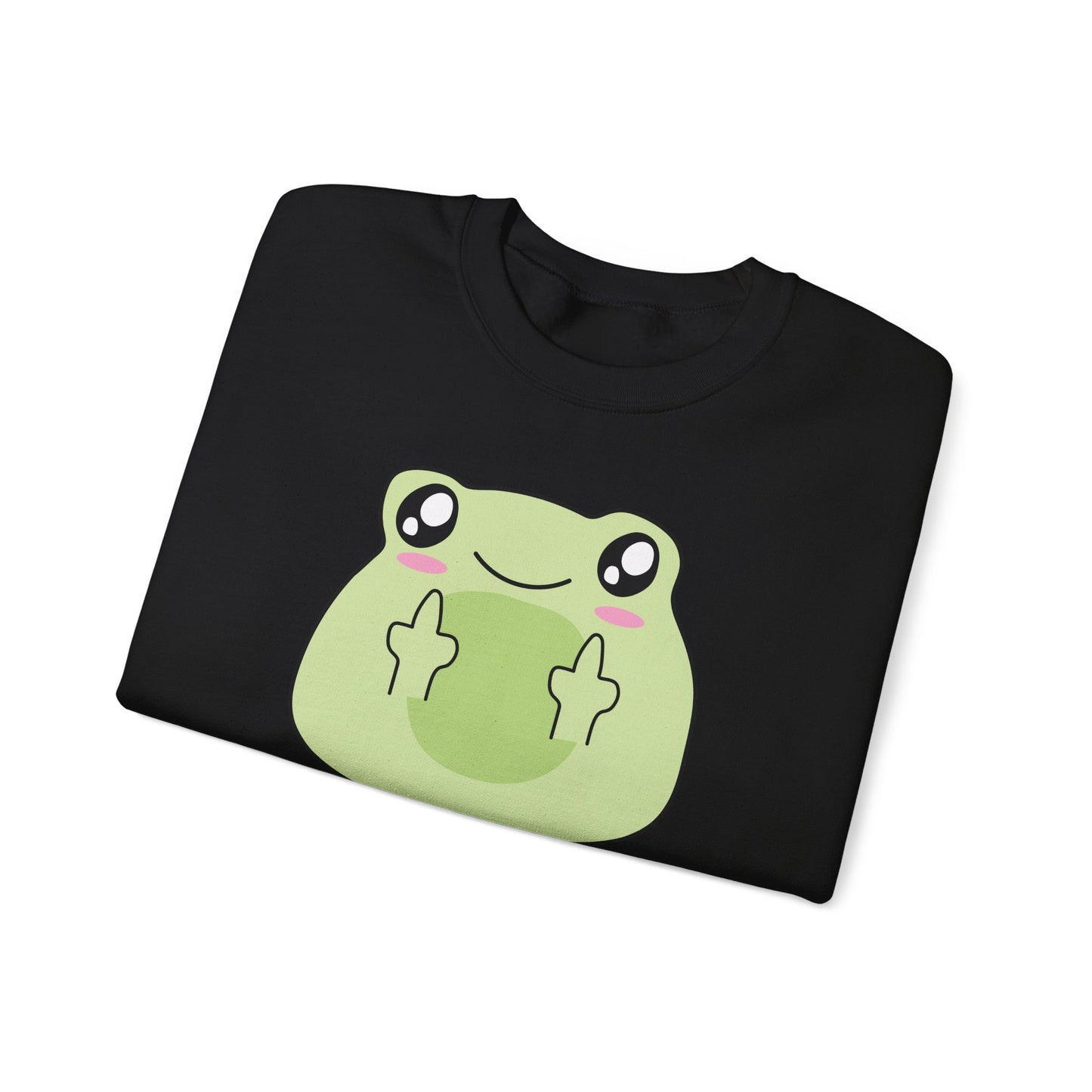 Hate All of You Funny Frog Middle Fingers Sweatshirt