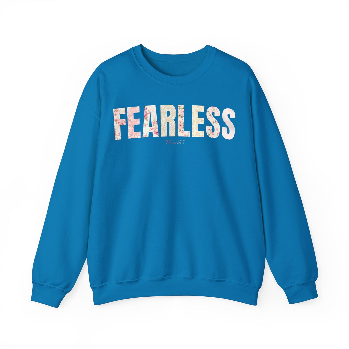 Fearless Me 24:7 Pink Floral Patterns Sweatshirt