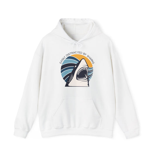 Easily Distracted By Sharks Hoodie