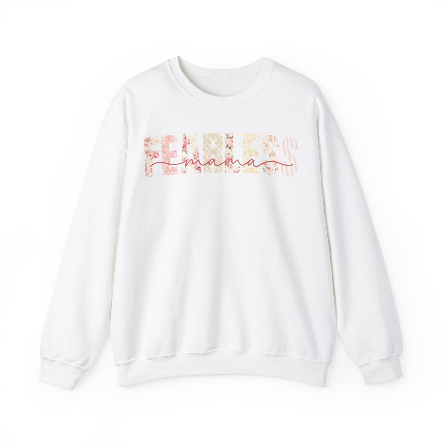 Fearless Mama Pink Floral Patterns Sweatshirt