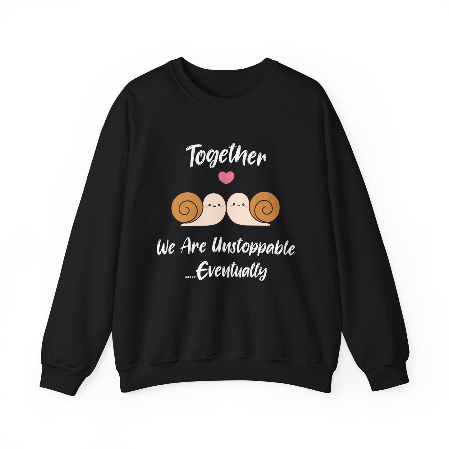 Together We Are Unstoppable Couple Snails Graphic Sweatshirt