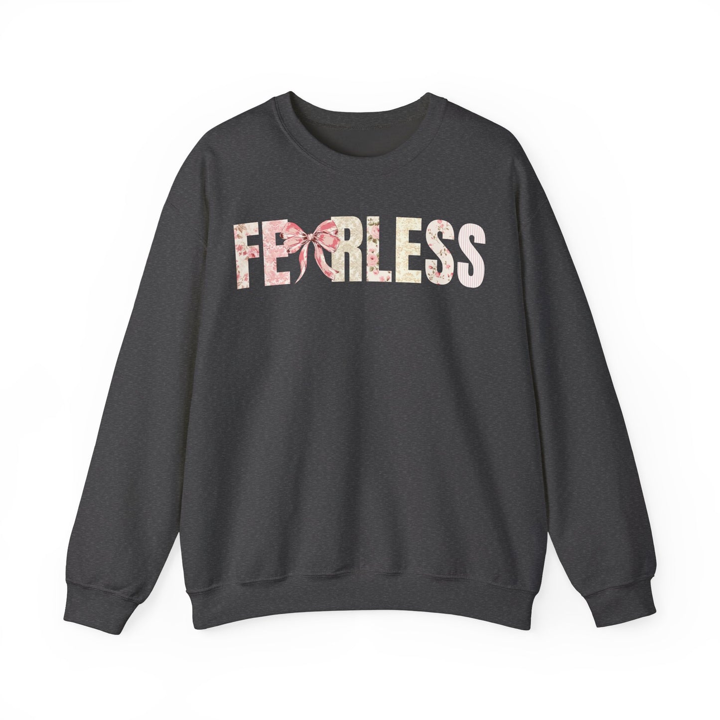 Fearless Pink Floral Coquette Bow Sweatshirt