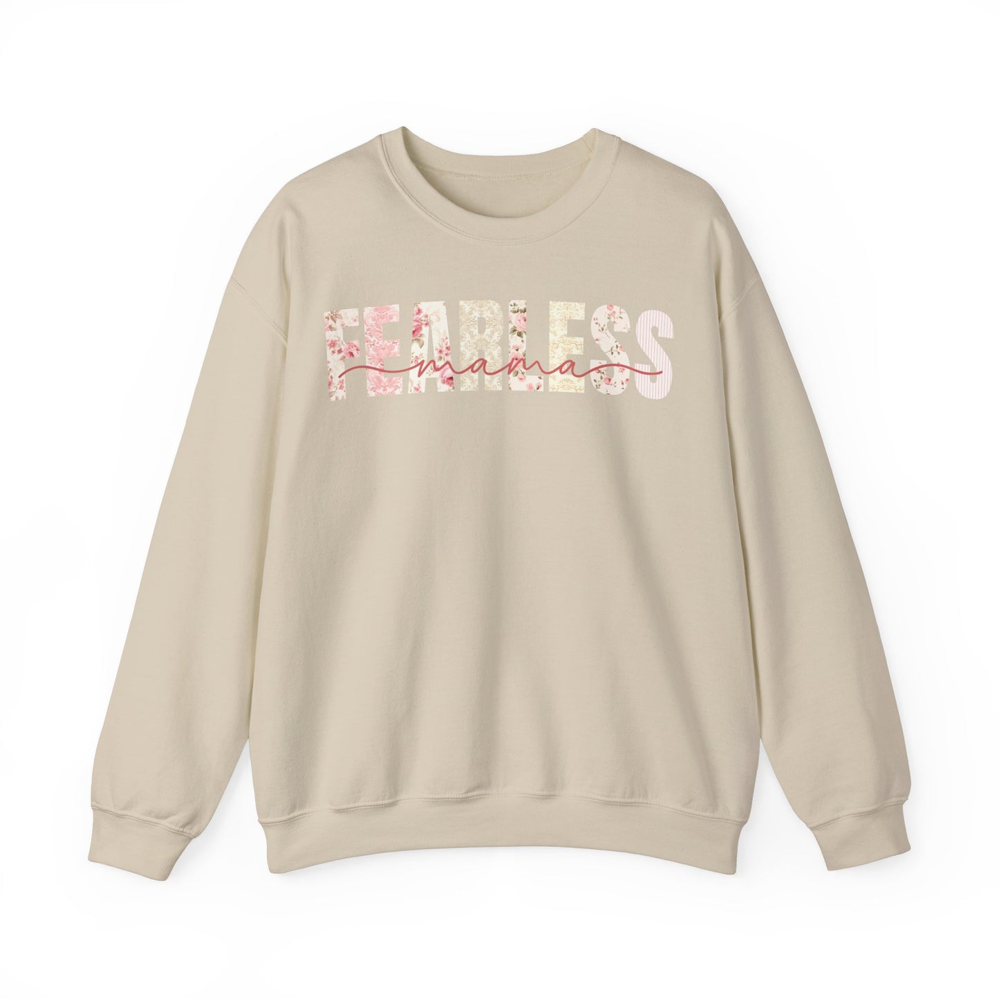 Fearless Mama Pink Floral Patterns Sweatshirt