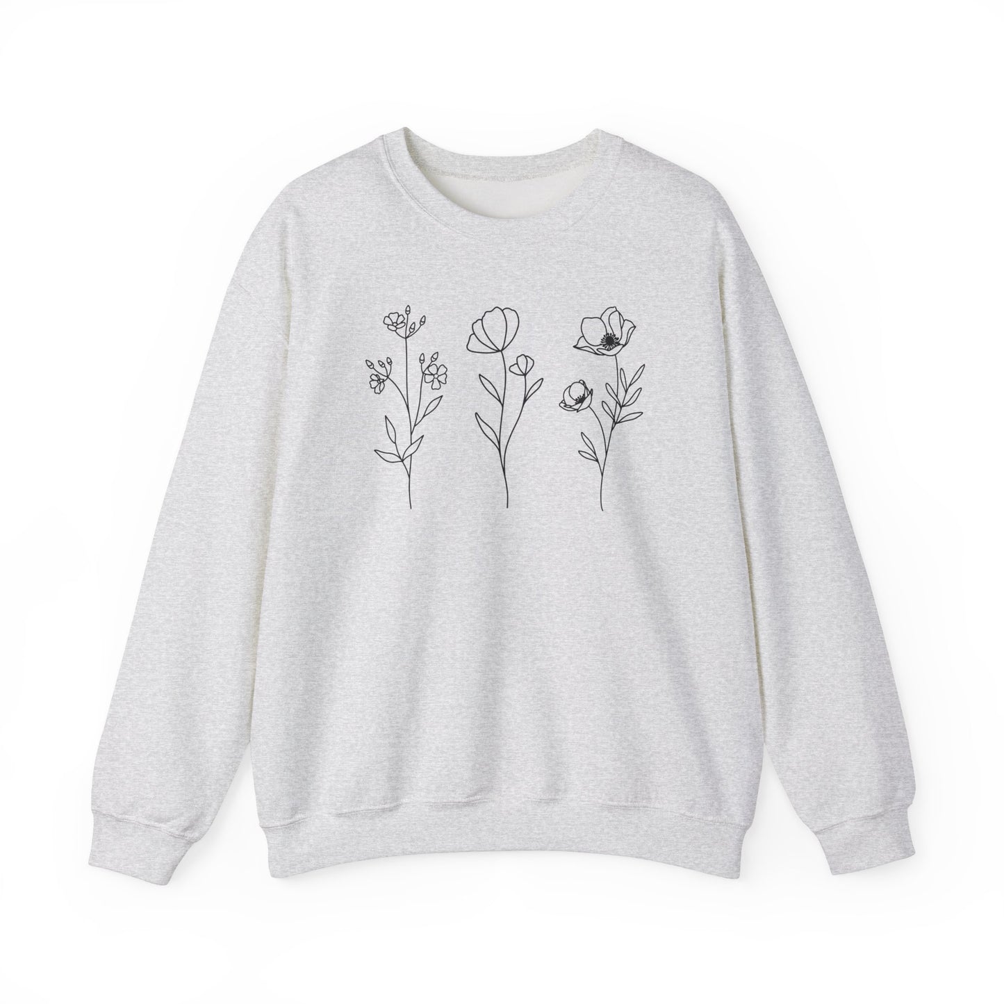 Minimalist Wildflowers Sweatshirt