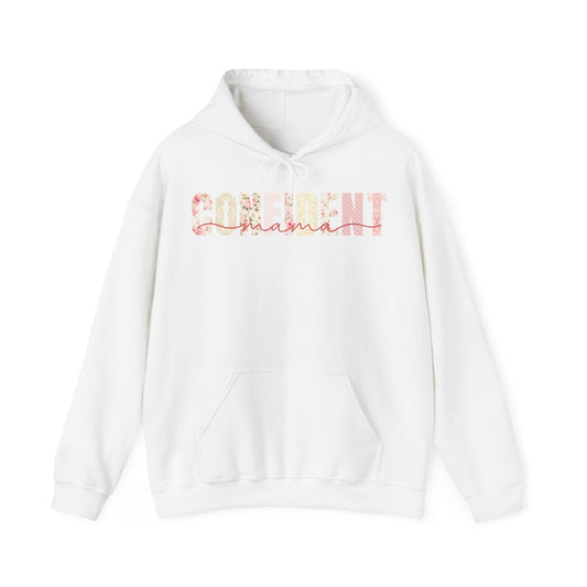 Confident Mama Pink Floral Patterns Hoodie