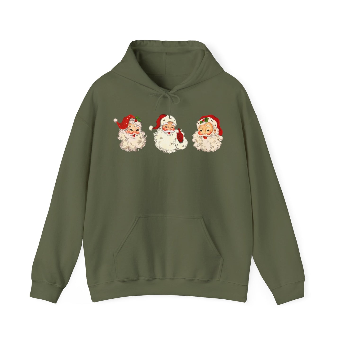 Vintage Cute Santa Graphic Hoodie