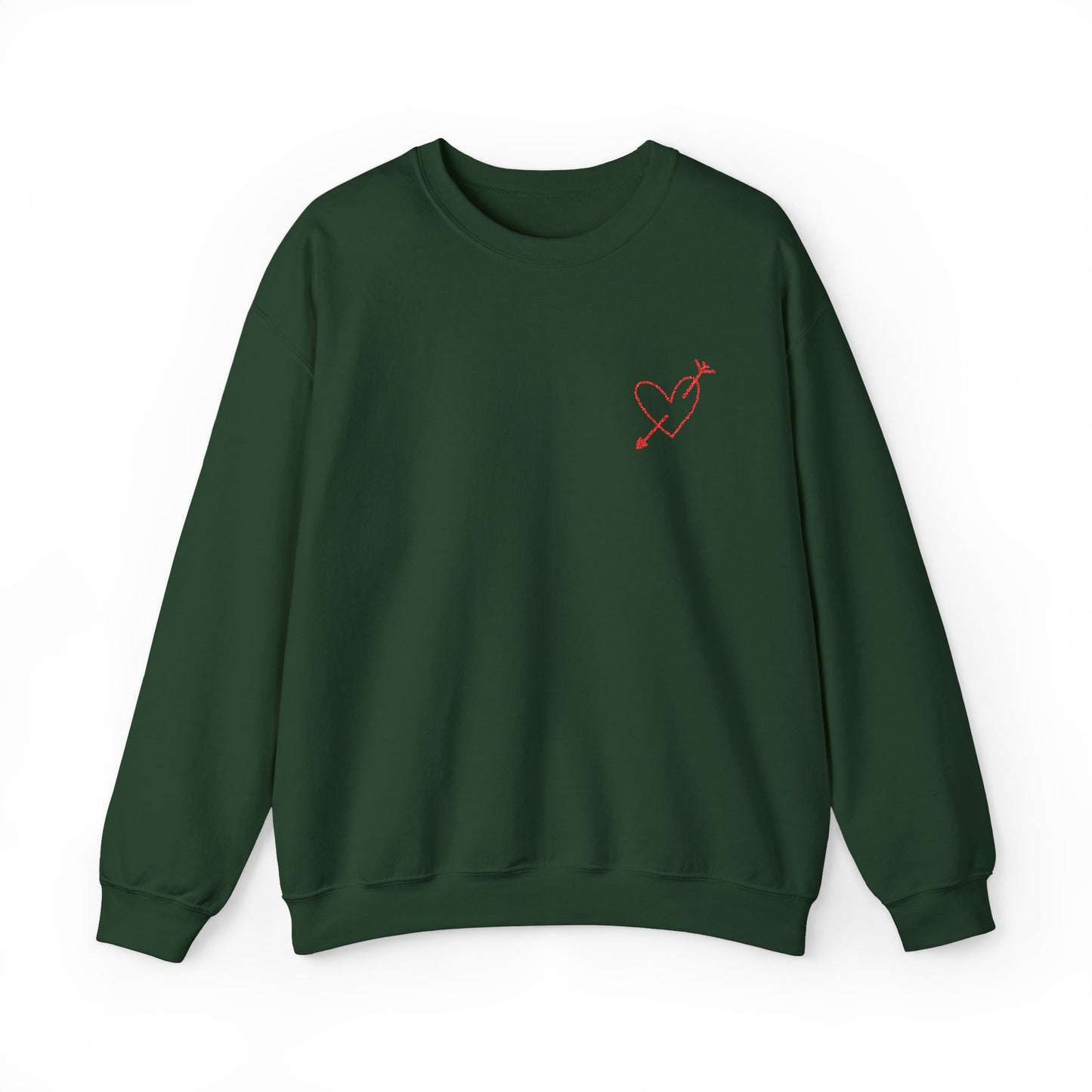 Embroidered Heart and Arrow Sweatshirt