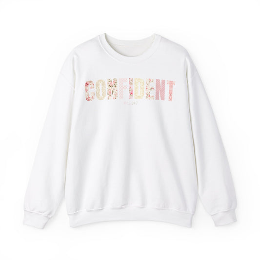 Confident Me 24:7 Pink Floral Patterns Sweatshirt