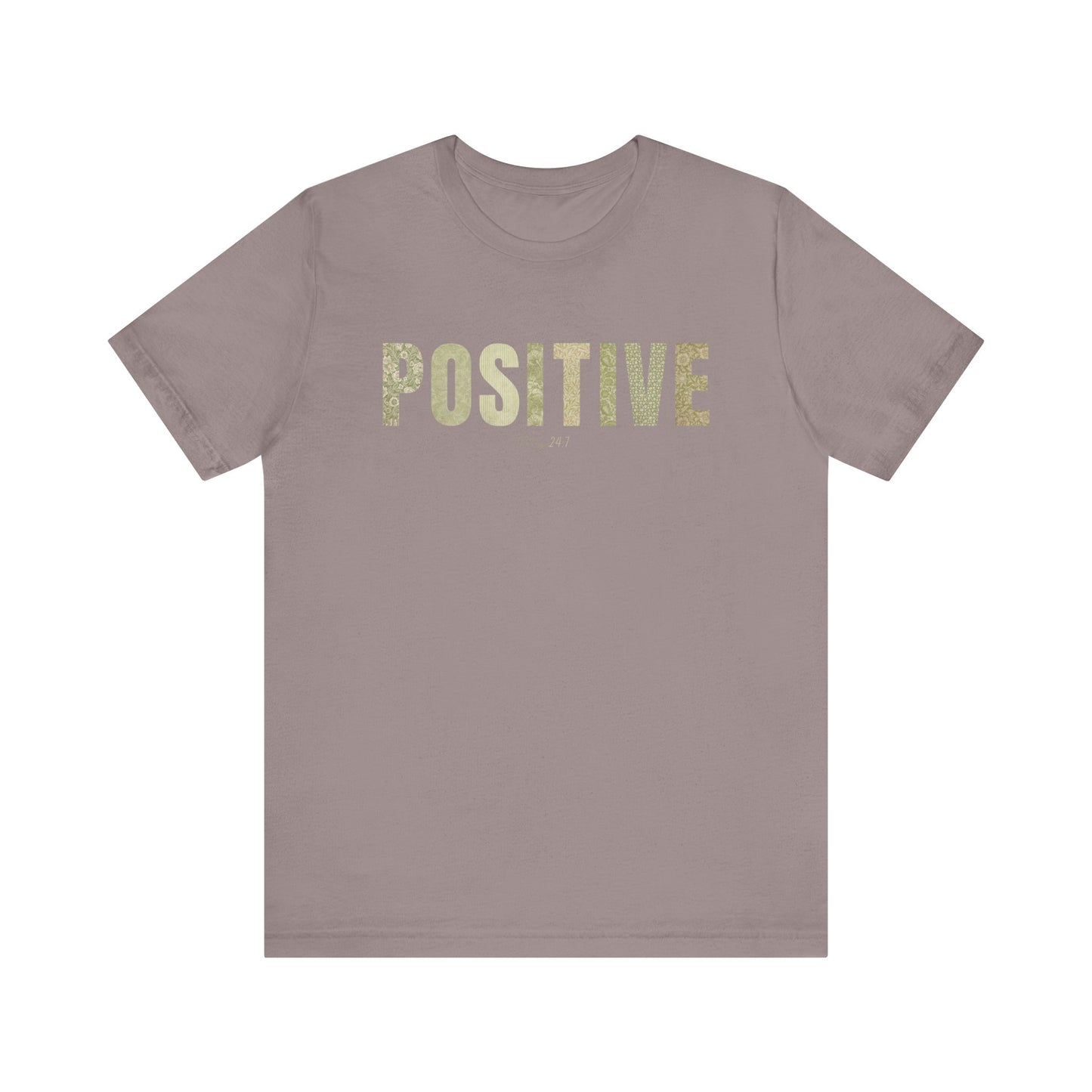 Positive Me 24:7 T-shirt With Green Patterns