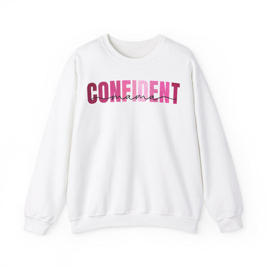 Confident Mama Glitter Pink Sweatshirt