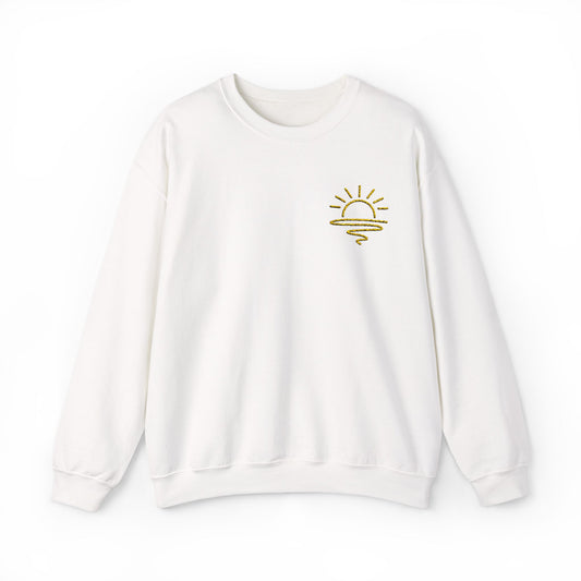 Minimalist Embroidered Sun Sweatshirt