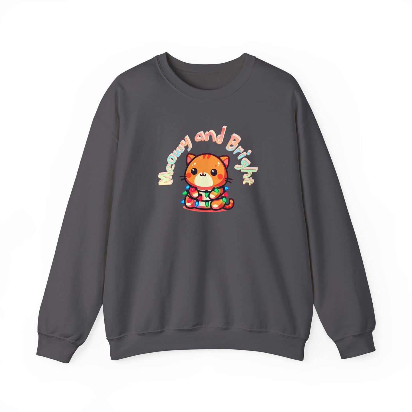 Meowy and Bright Colorful Cartoon Cat Sweatshirt