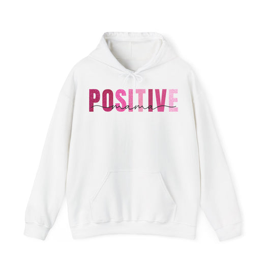 Positive Mama Glitter Pink Patterns Hoodie