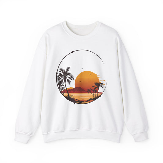 Retro Sunset Tropical Sweatshirt