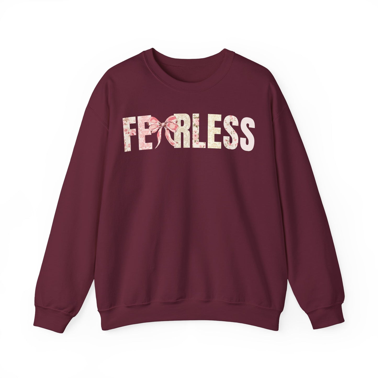 Fearless Pink Floral Coquette Bow Sweatshirt