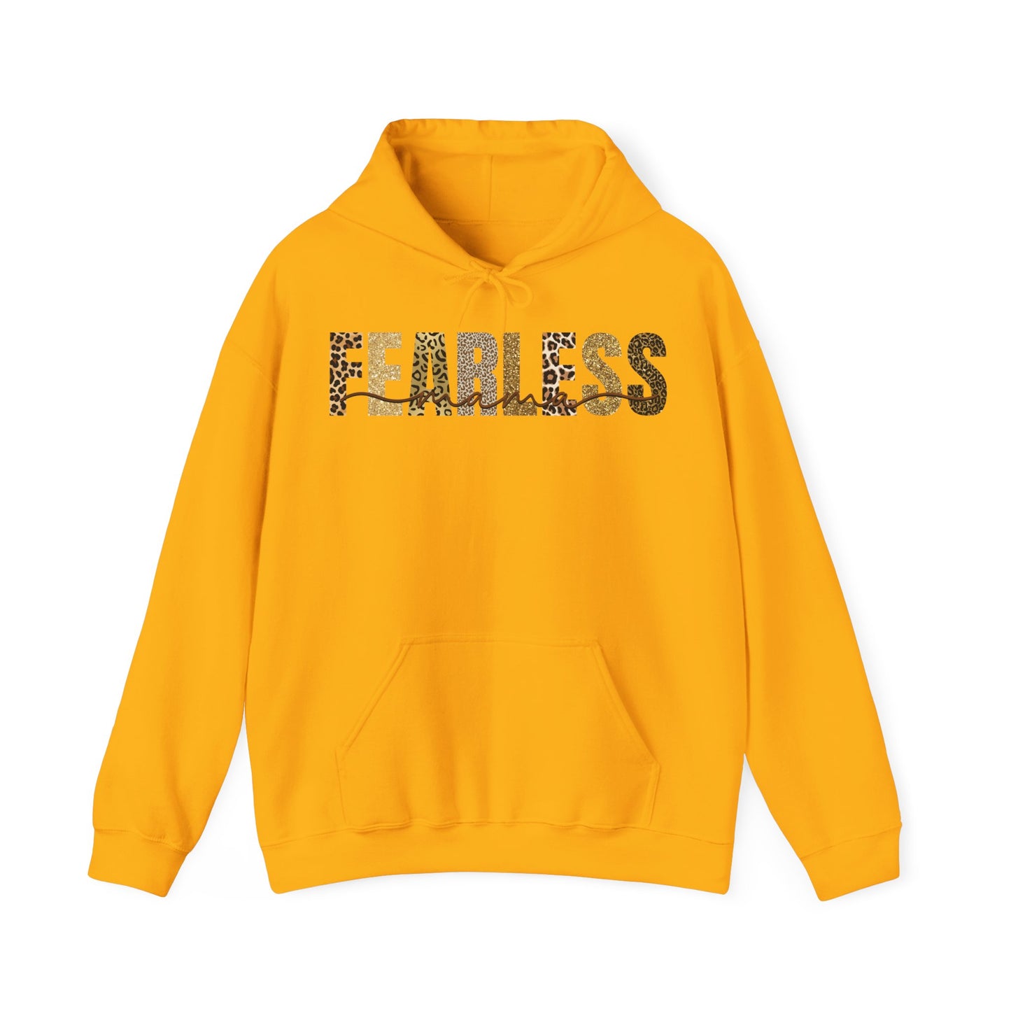 Fearless Mama Leopard Pattern Hoodie Design
