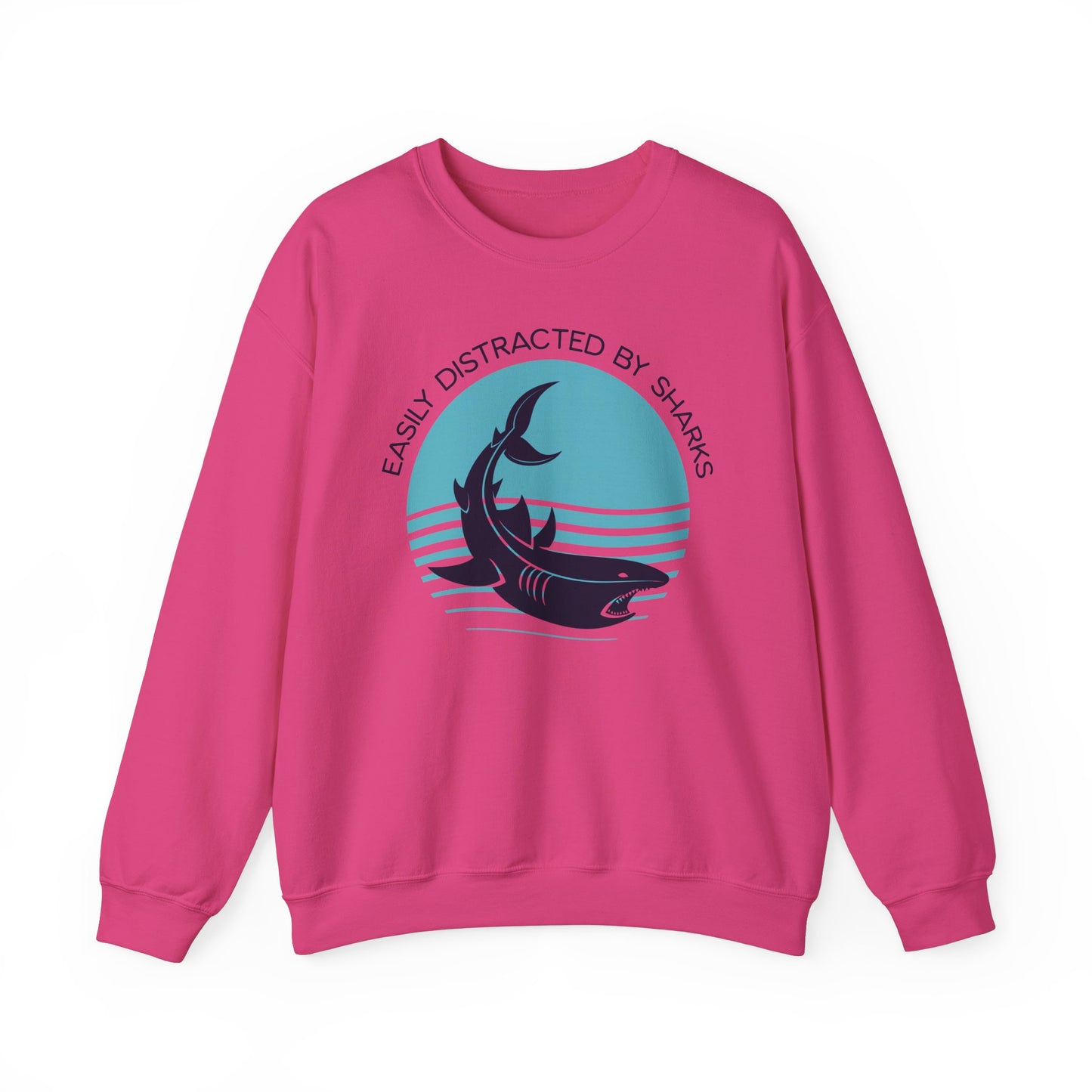 Easily Distracted By Sharks Graphic Sweatshirt