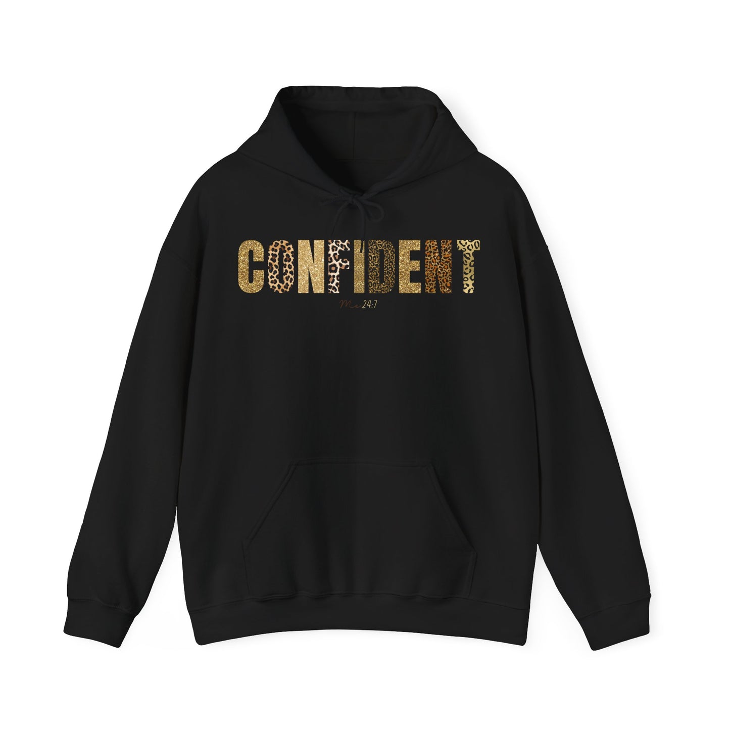 Confident Me 24:7 Leopard Patterns Hoodie