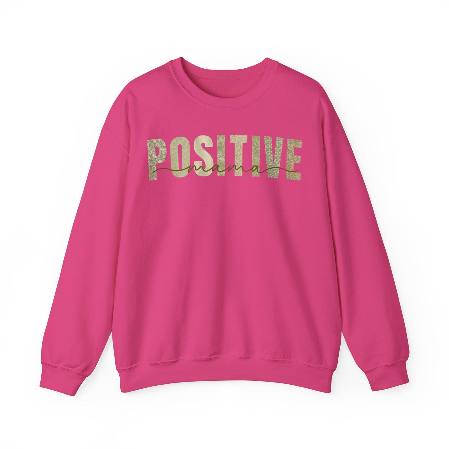 Positive Mama Green Patterns Sweatshirt