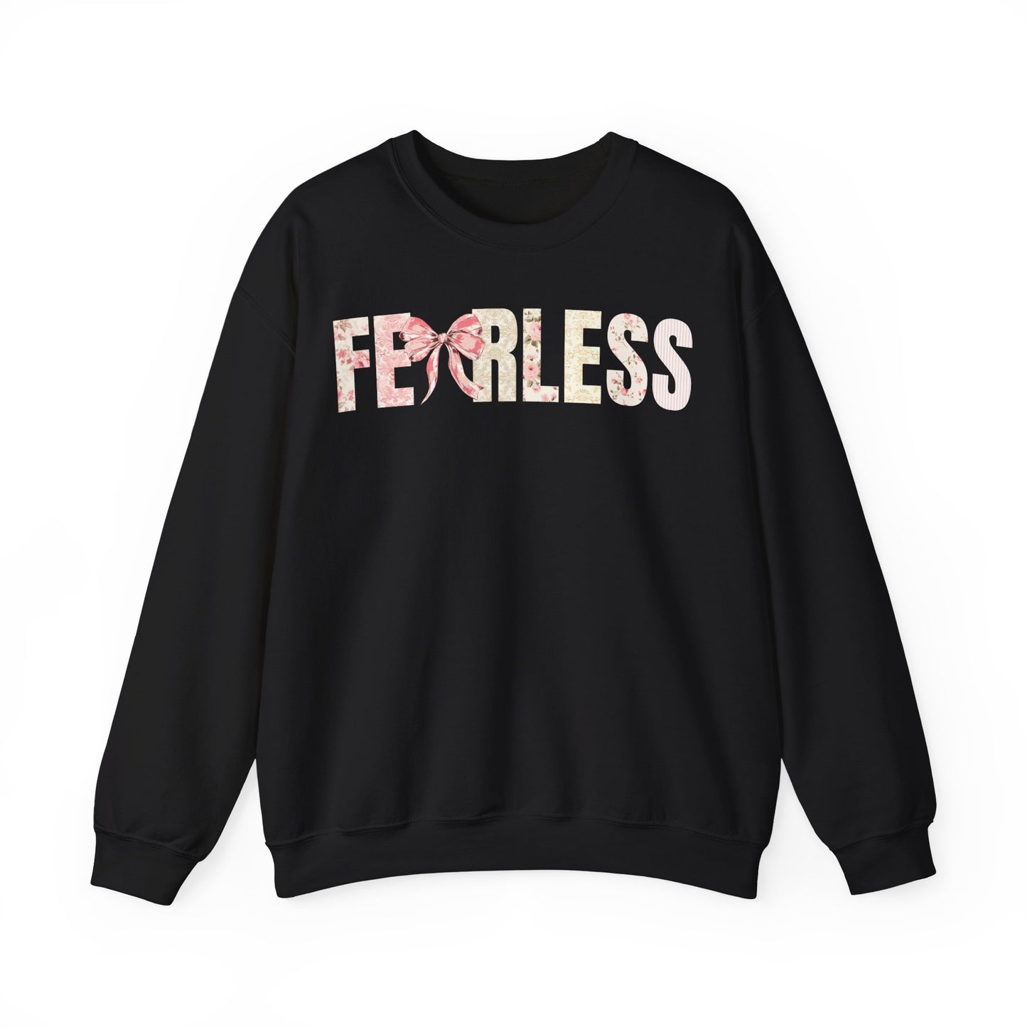 Fearless Pink Floral Coquette Bow Sweatshirt