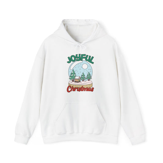 Joyful Christmas Snow Globe Graphic Hoodie