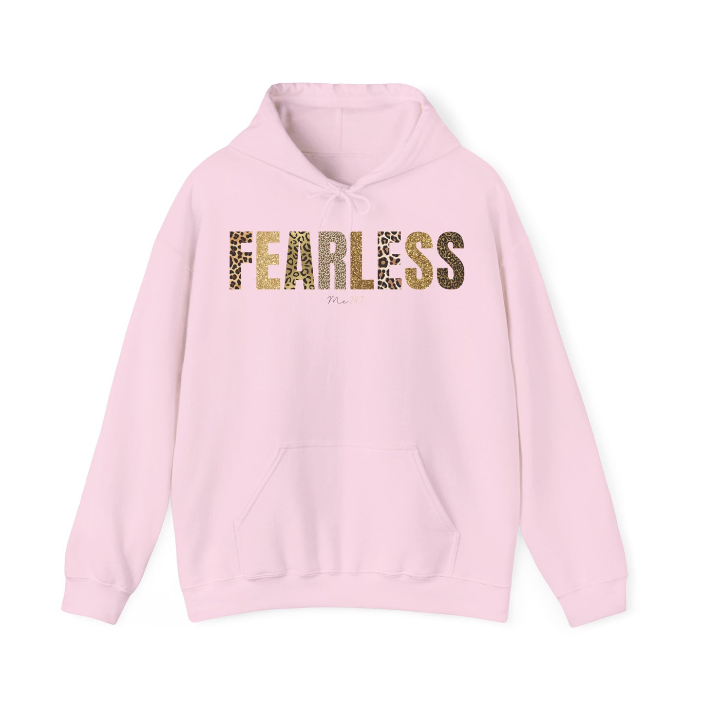 Fearless Me 24:7 With Leopard Patterns Hoodie