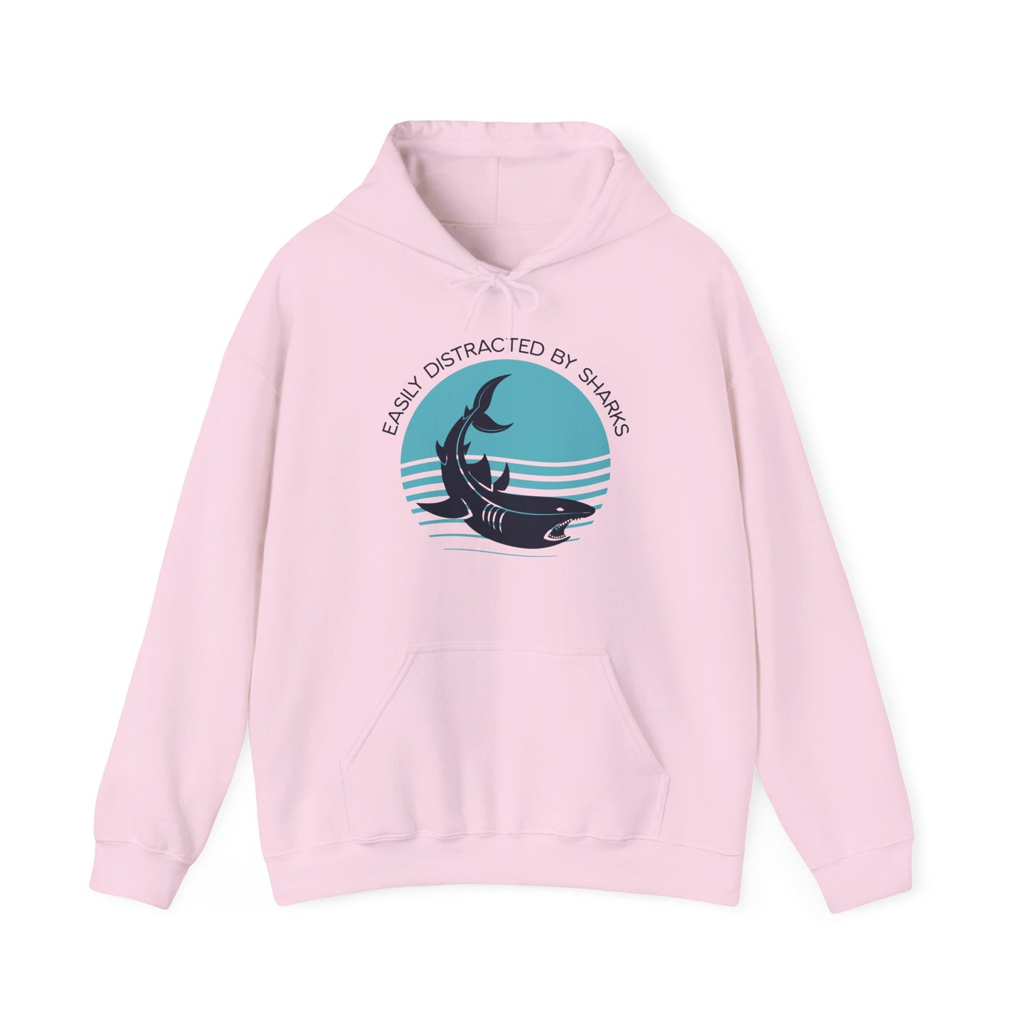 Easily Distracted By Sharks Graphic Hoodie