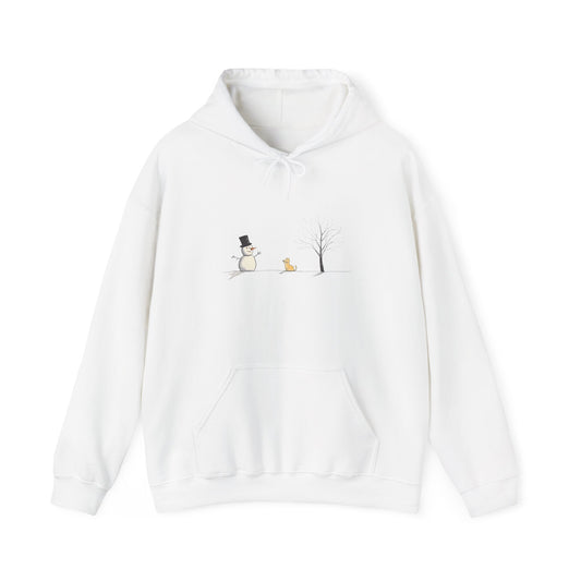 Cute Snowman Tree Cat Hoodie