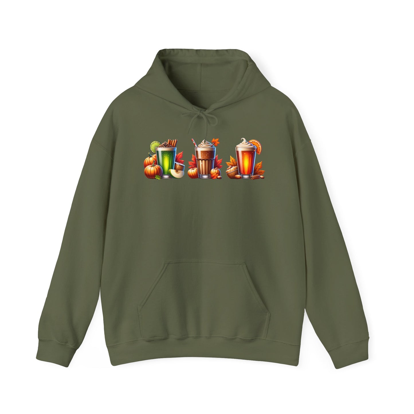 Fall Themed Drinks Graphic Hoodie