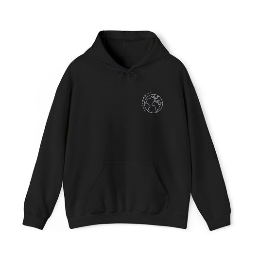 Embroidered Earth Mystical Minimalistic Hoodie