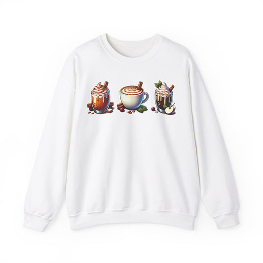 Fall Themed Drinks Graphic Sweatshirt