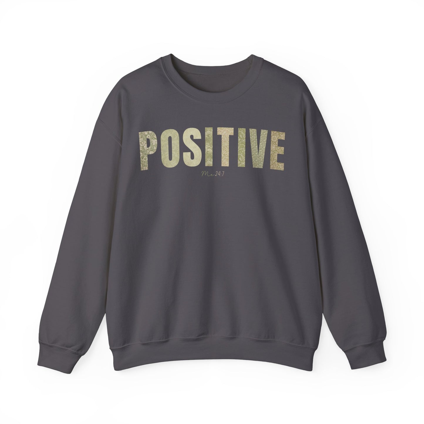 Positive Me 24:7 Green Patterns Sweatshirt