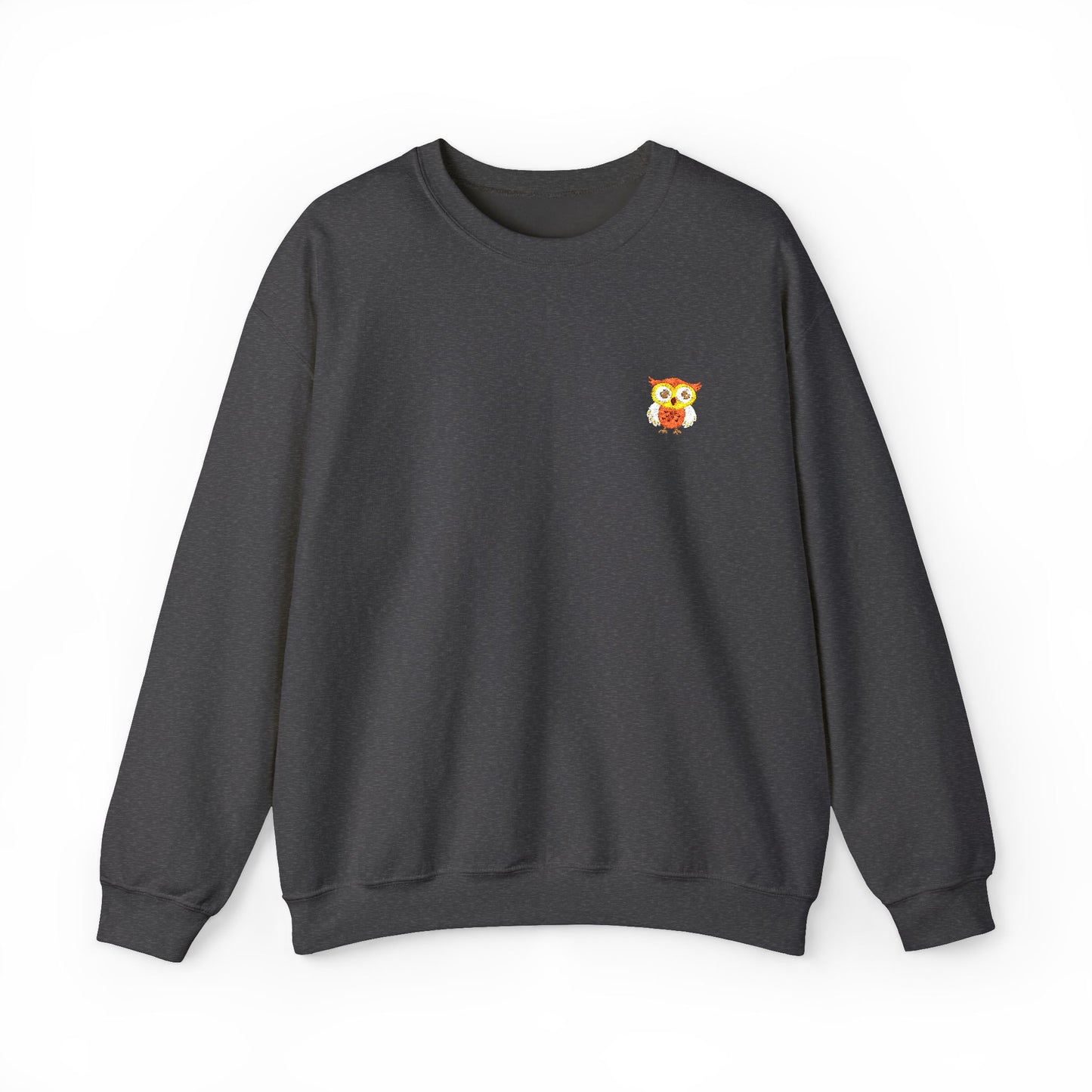 Embroidered Cute Cartoon Owl Sweatshirt