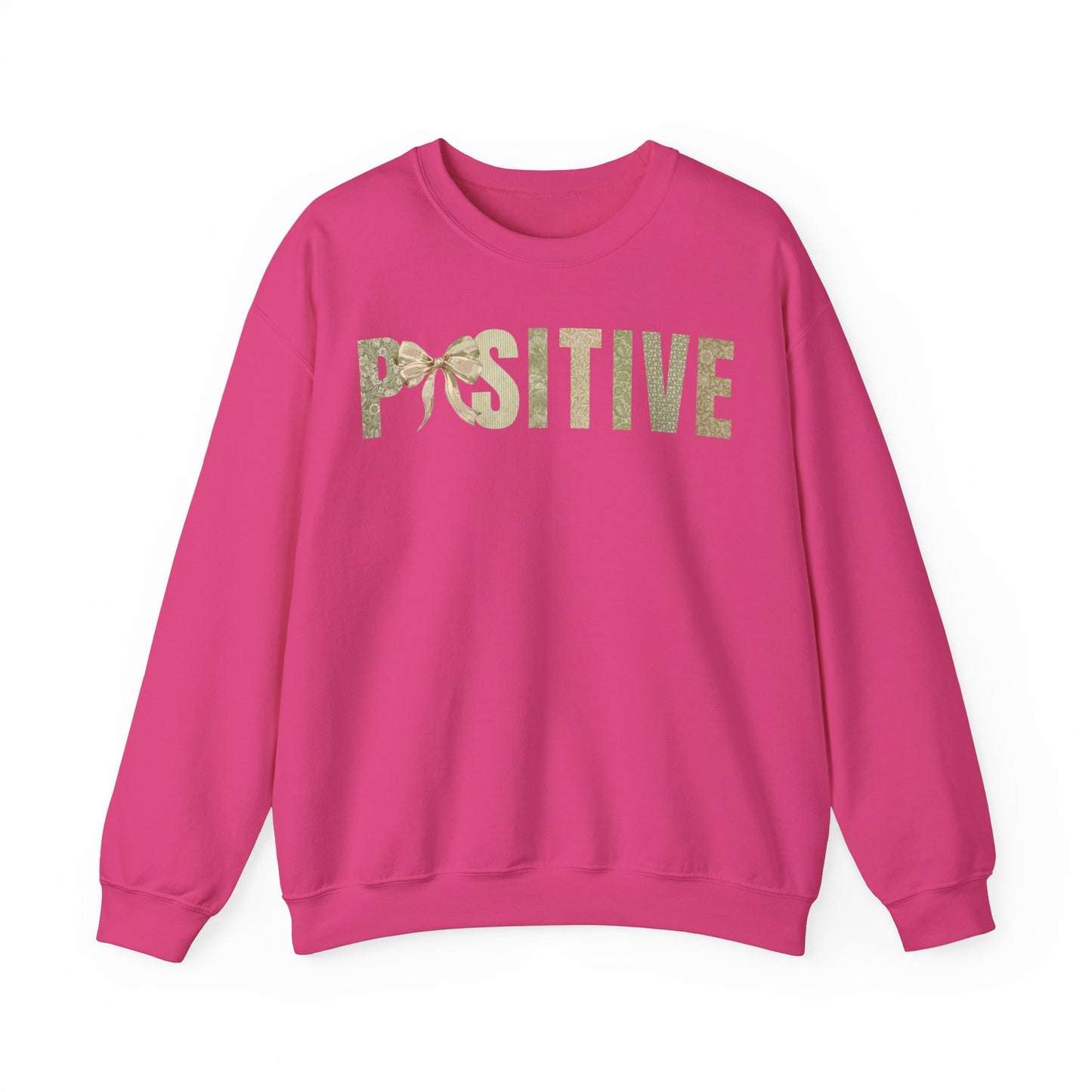 Positive With Coquette Bow Green Patterns Sweatshirt