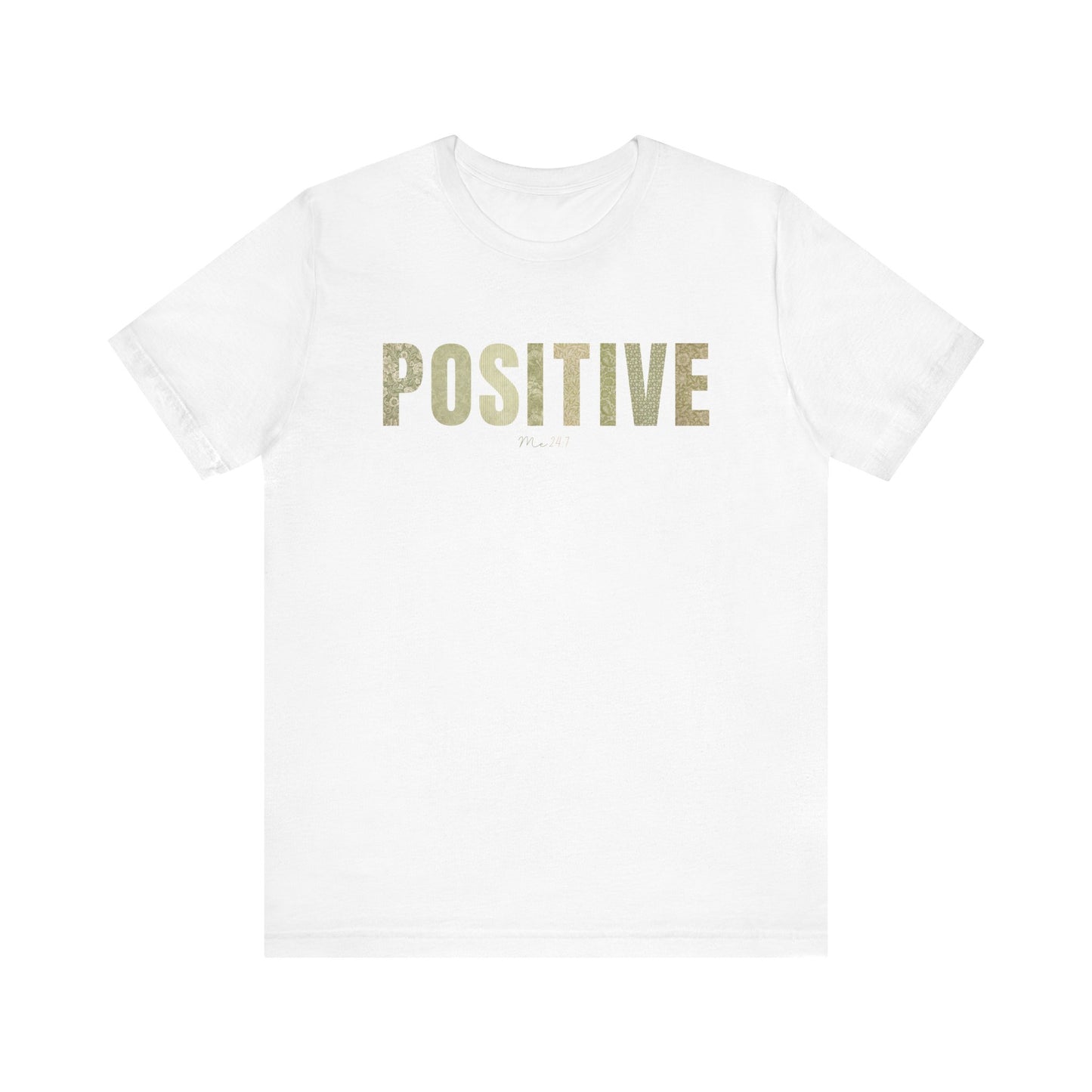 Positive Me 24:7 T-shirt With Green Patterns