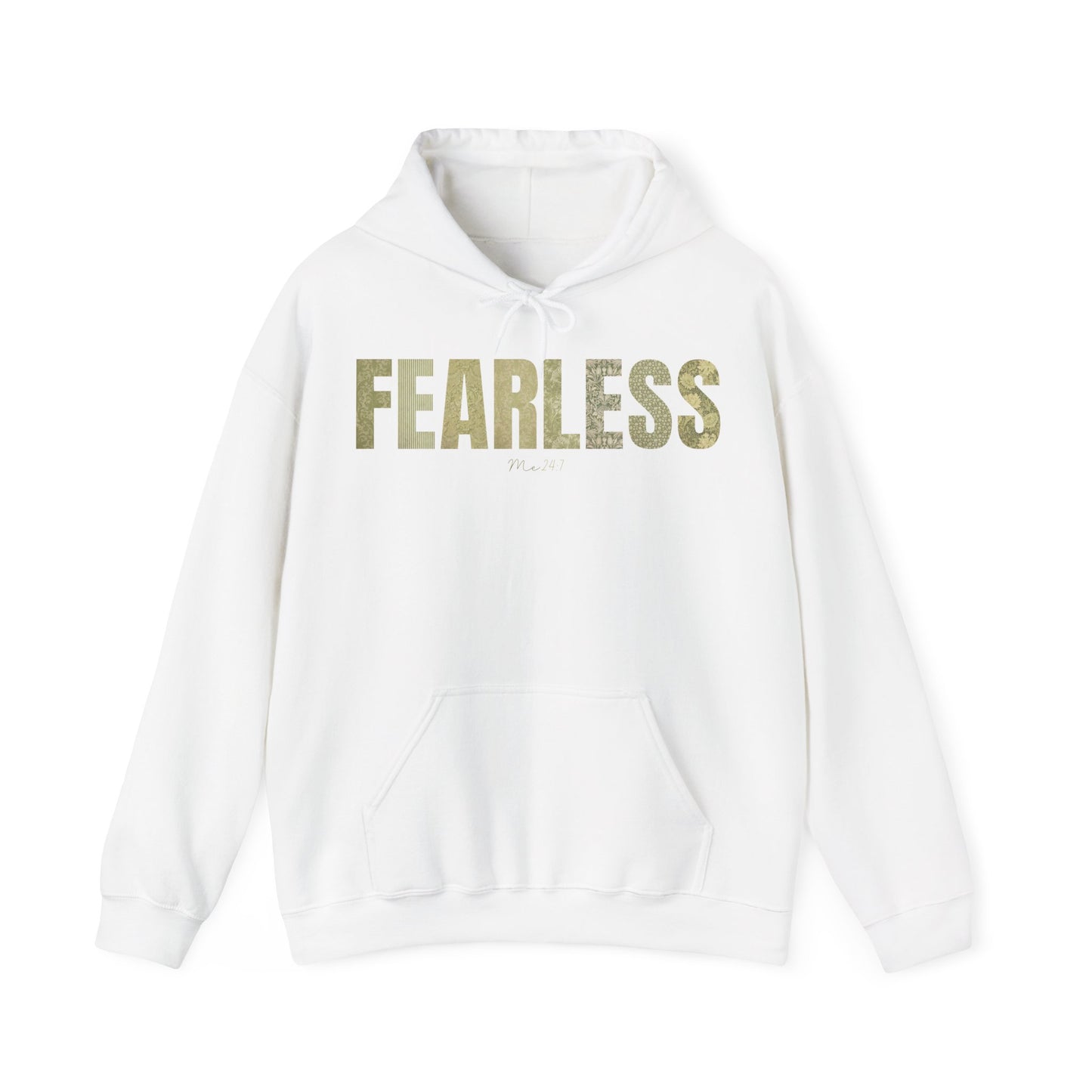 Fearless Me 24:7 Green Patterns Hoodie