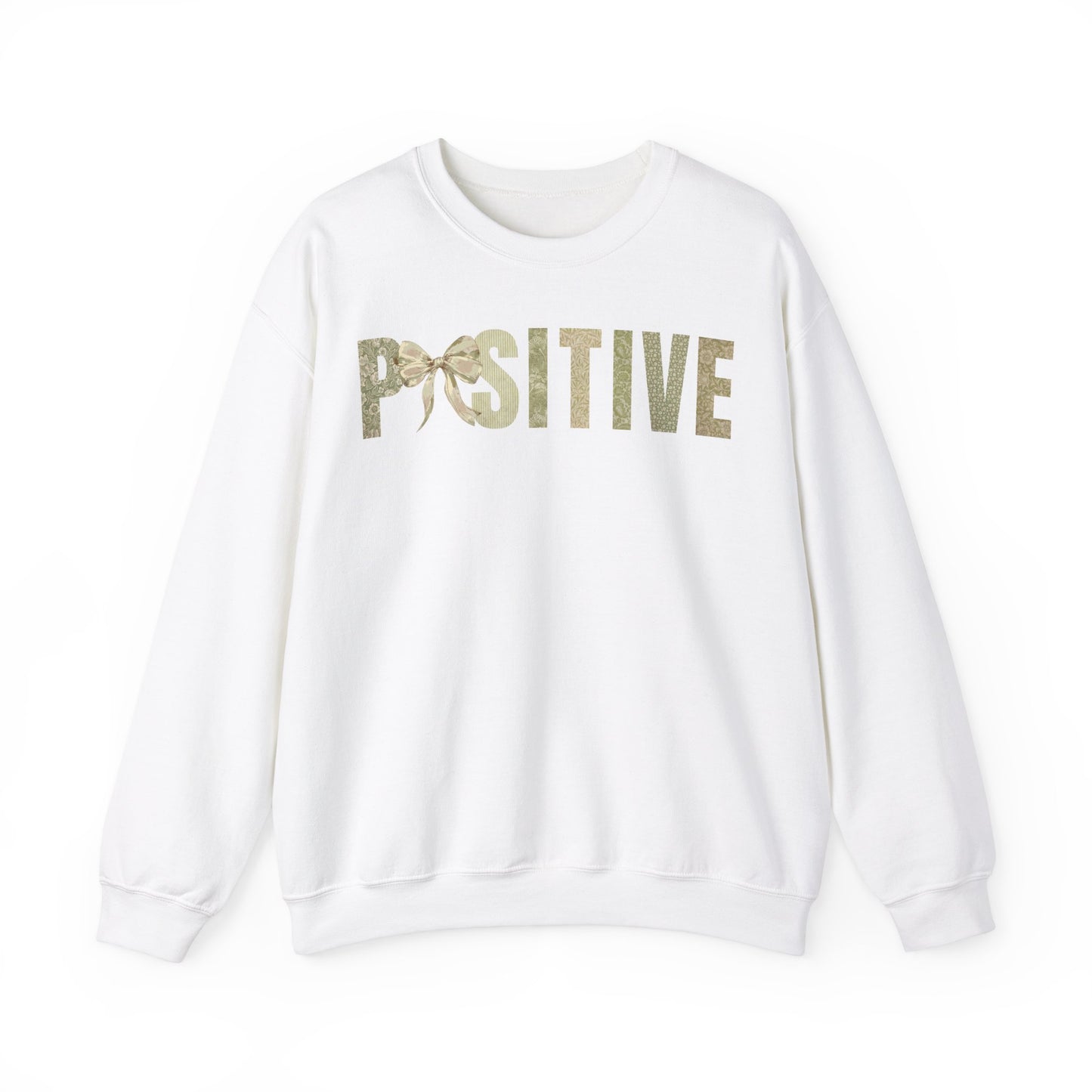 Positive With Coquette Bow Green Patterns Sweatshirt