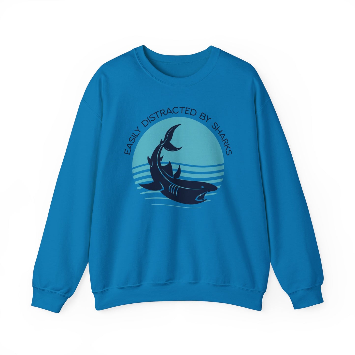 Easily Distracted By Sharks Graphic Sweatshirt