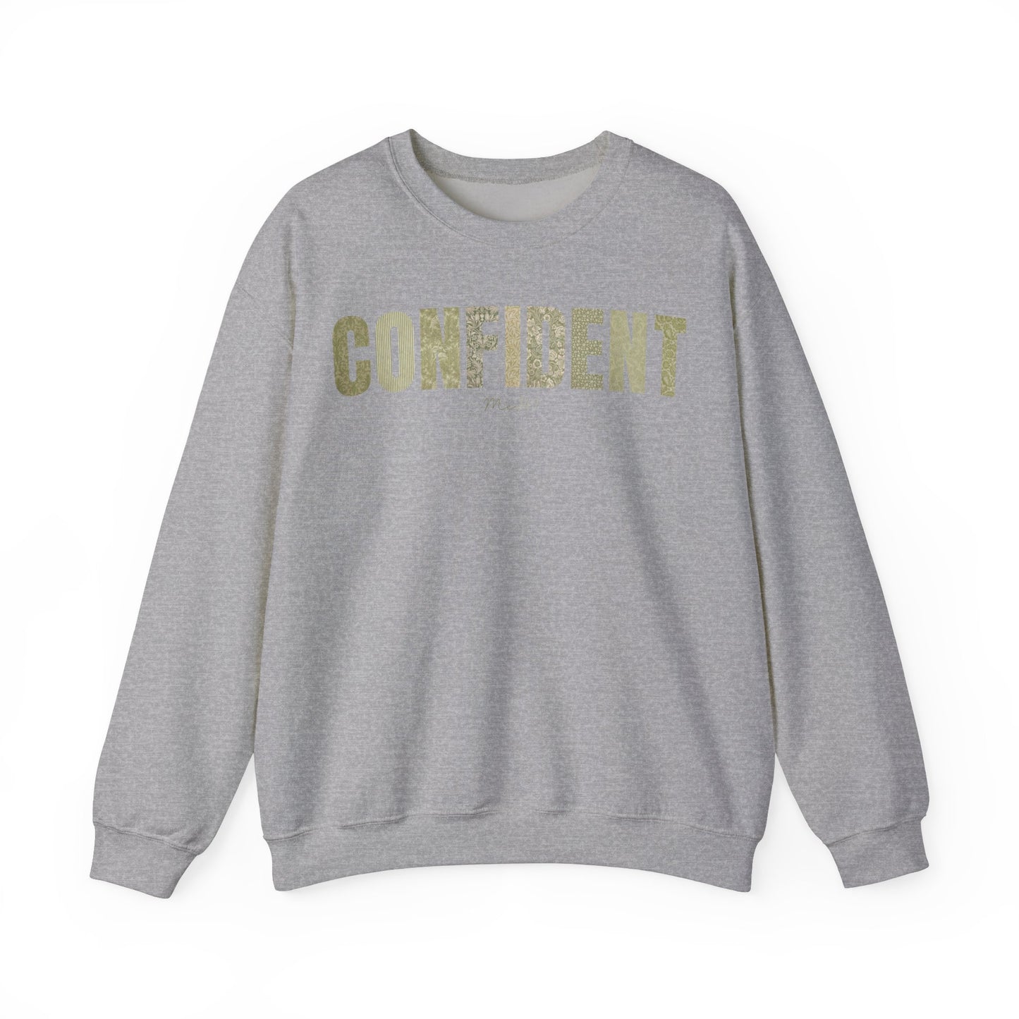 Confident Me 24:7 Green Patterns Sweatshirt