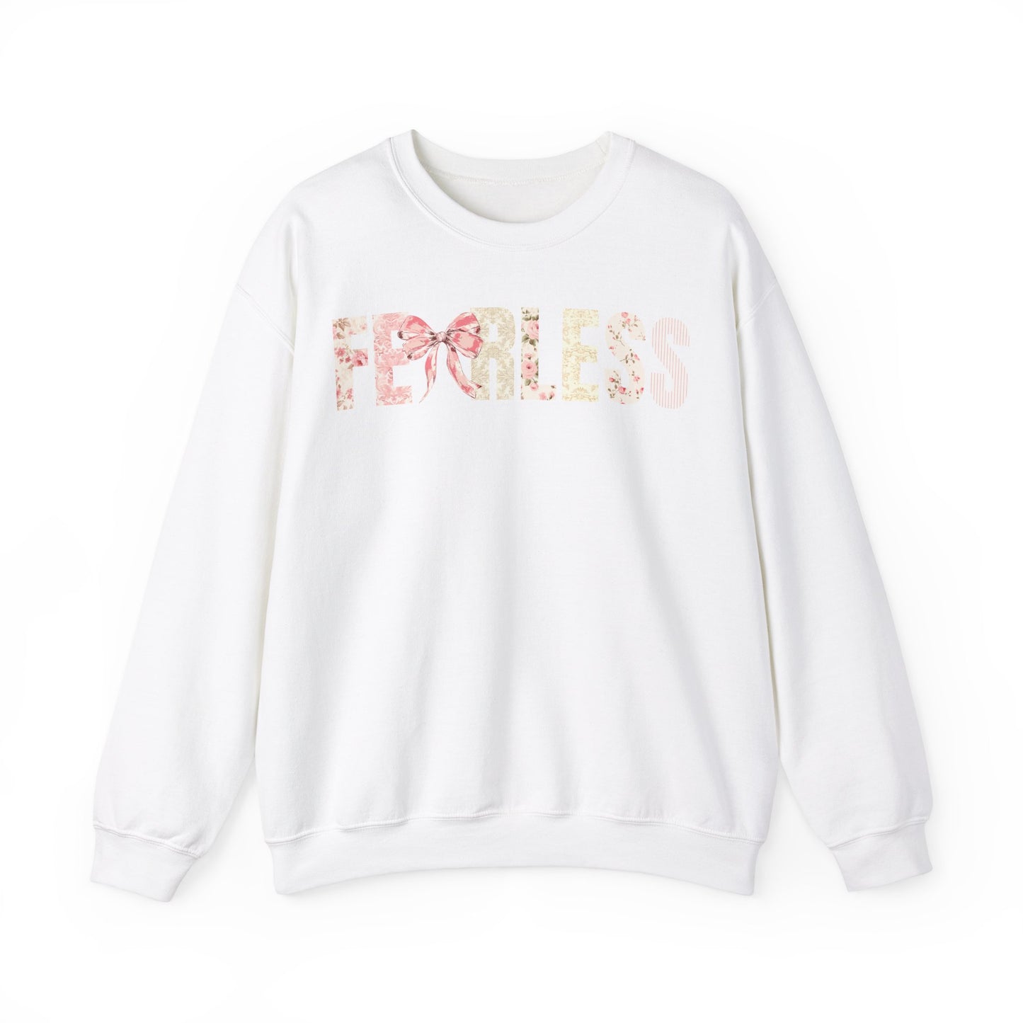 Fearless Pink Floral Coquette Bow Sweatshirt