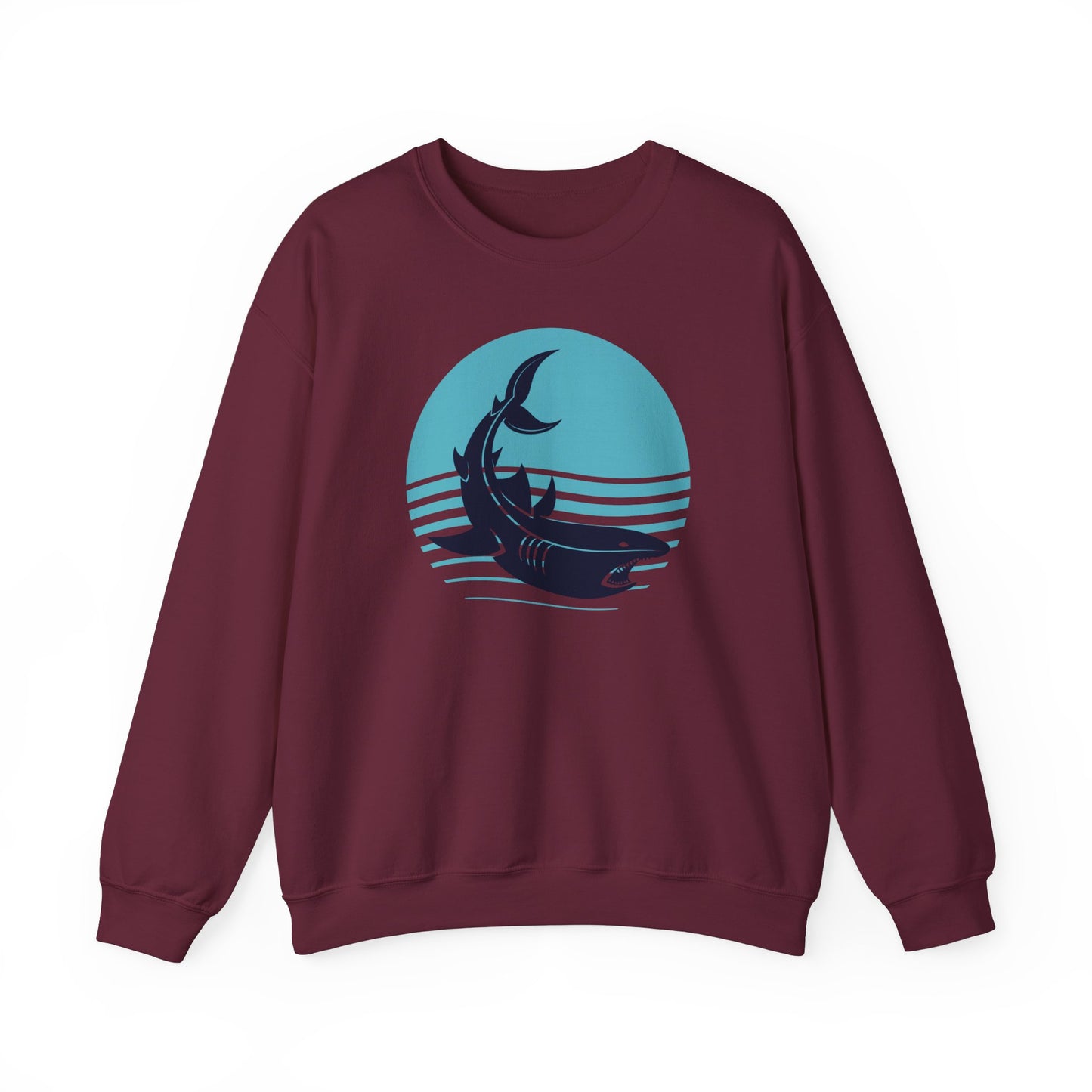 Shark and Waves Graphic Sweatshirt