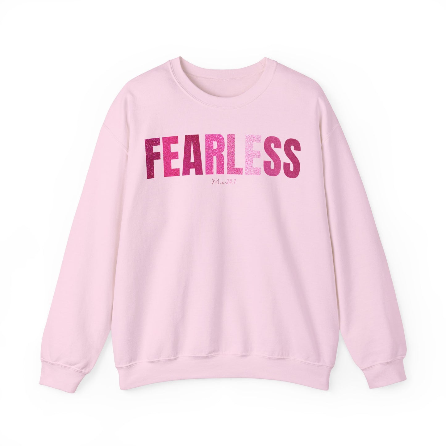 Fearless Me 24:7 Glitter Pink Patterns Sweatshirt