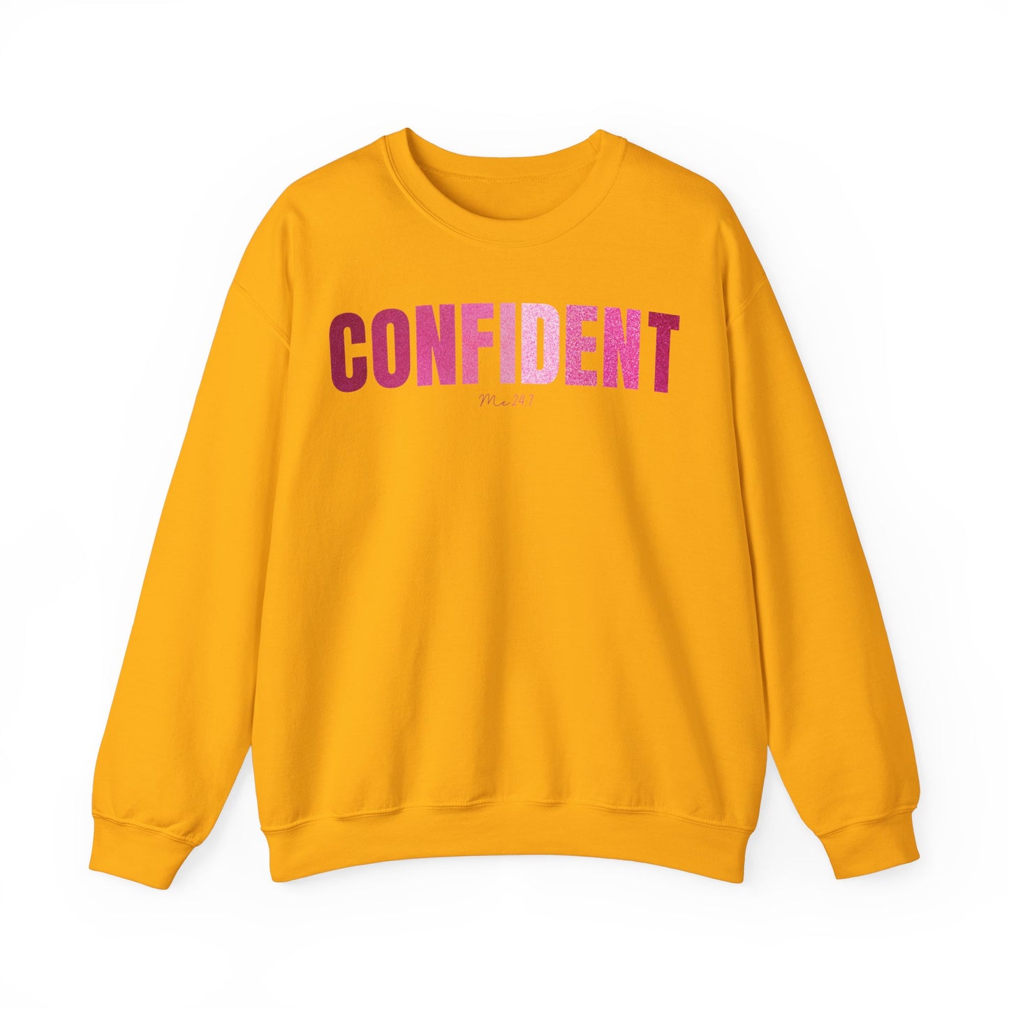 Confident Me 24:7 Glitter Pink Sweatshirt