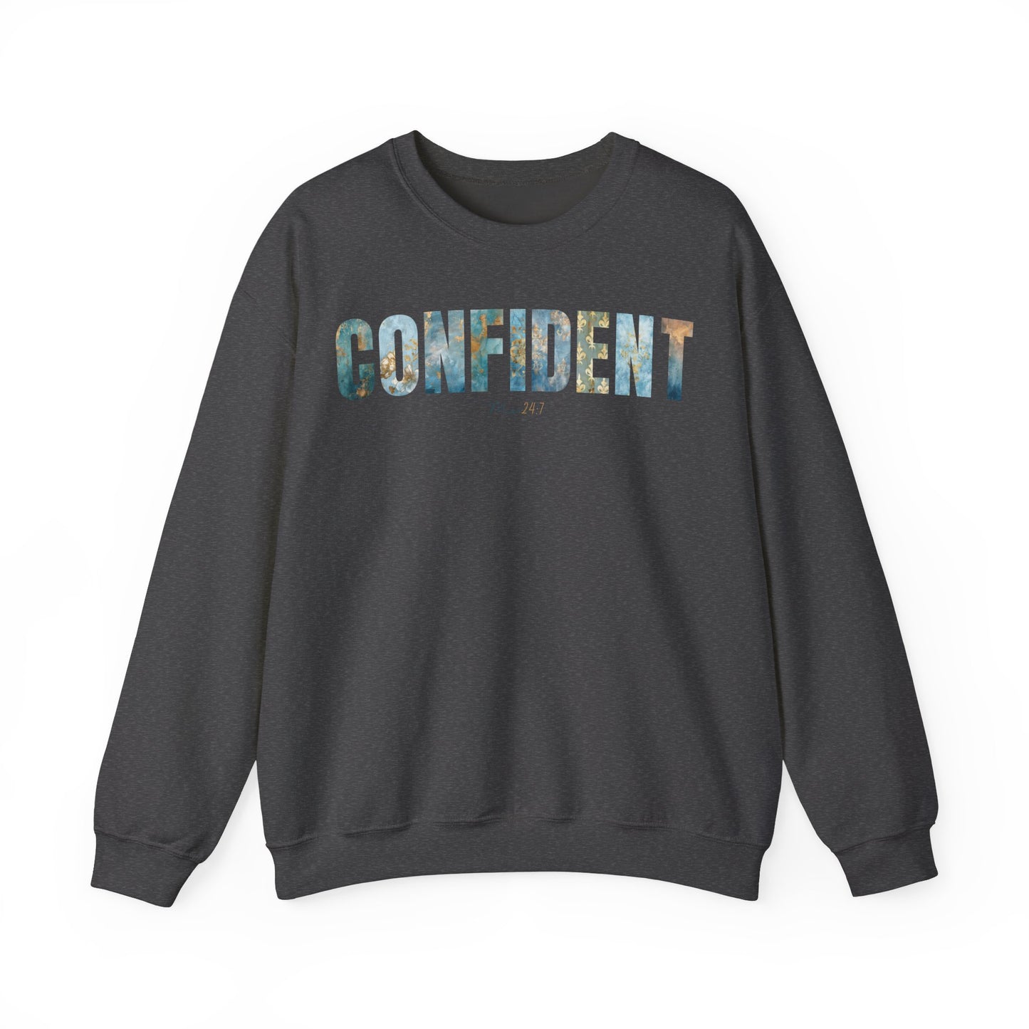 Confident Me 24:7 Golden and Blue Patterns Sweatshirt