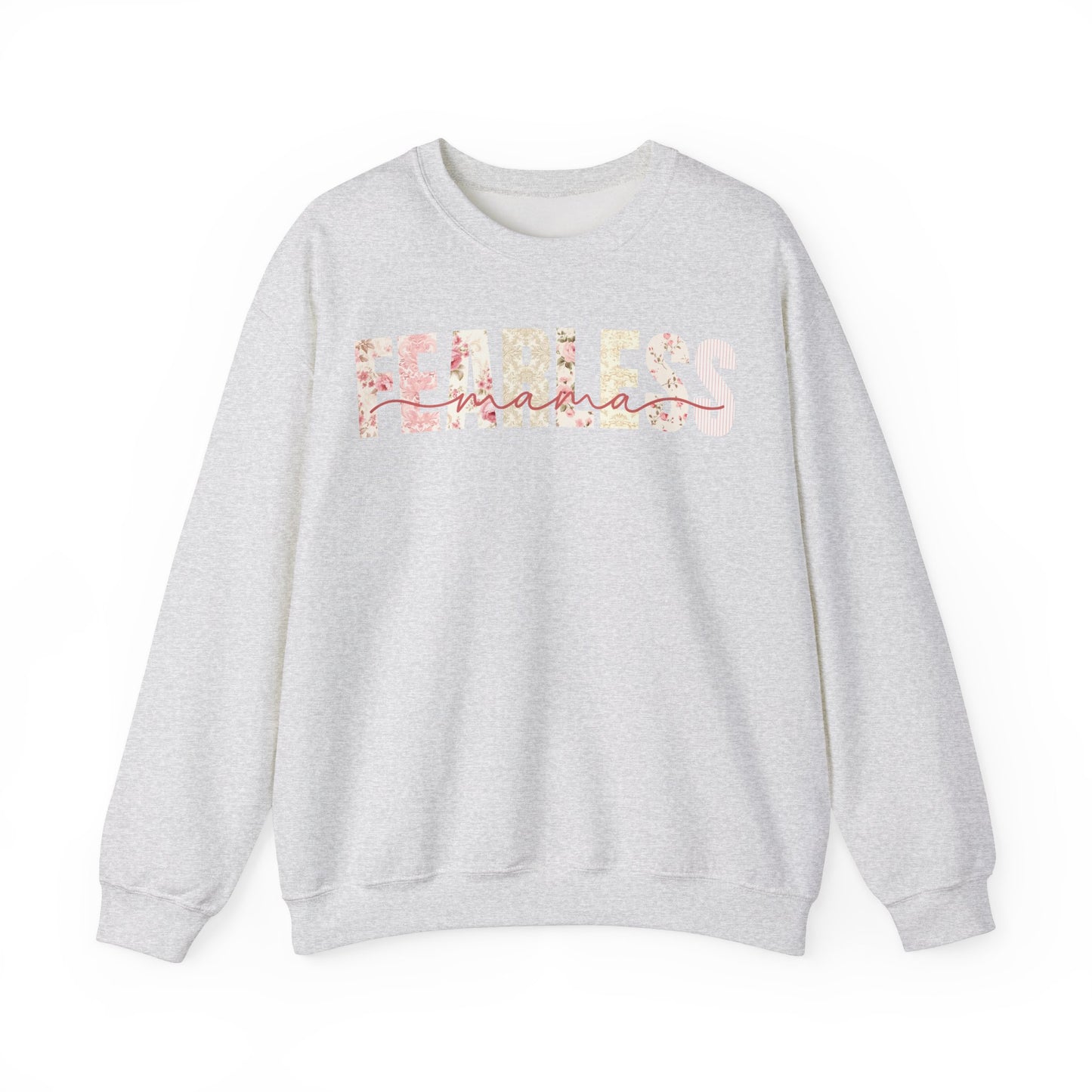 Fearless Mama Pink Floral Patterns Sweatshirt