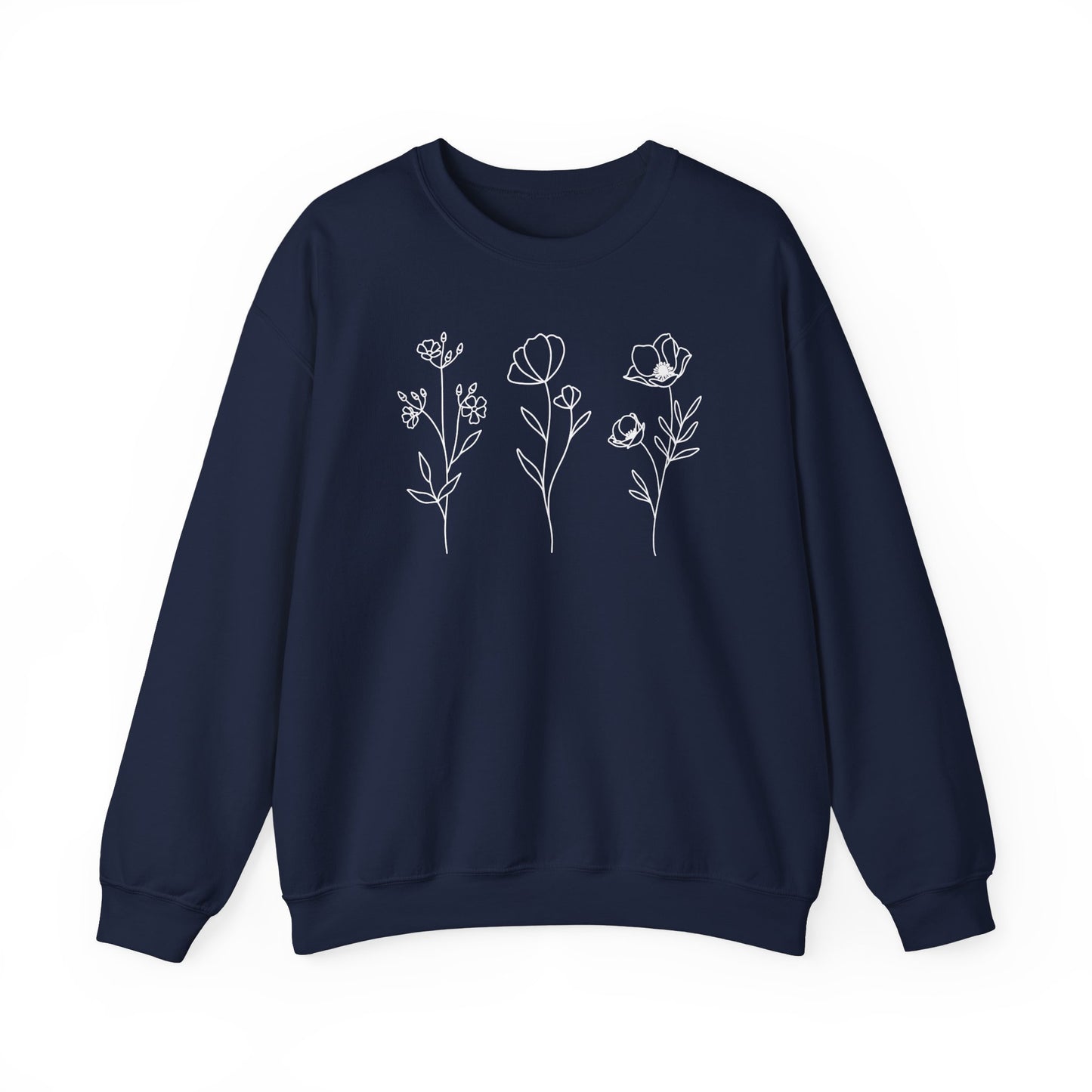 Minimalist Wildflowers Sweatshirt