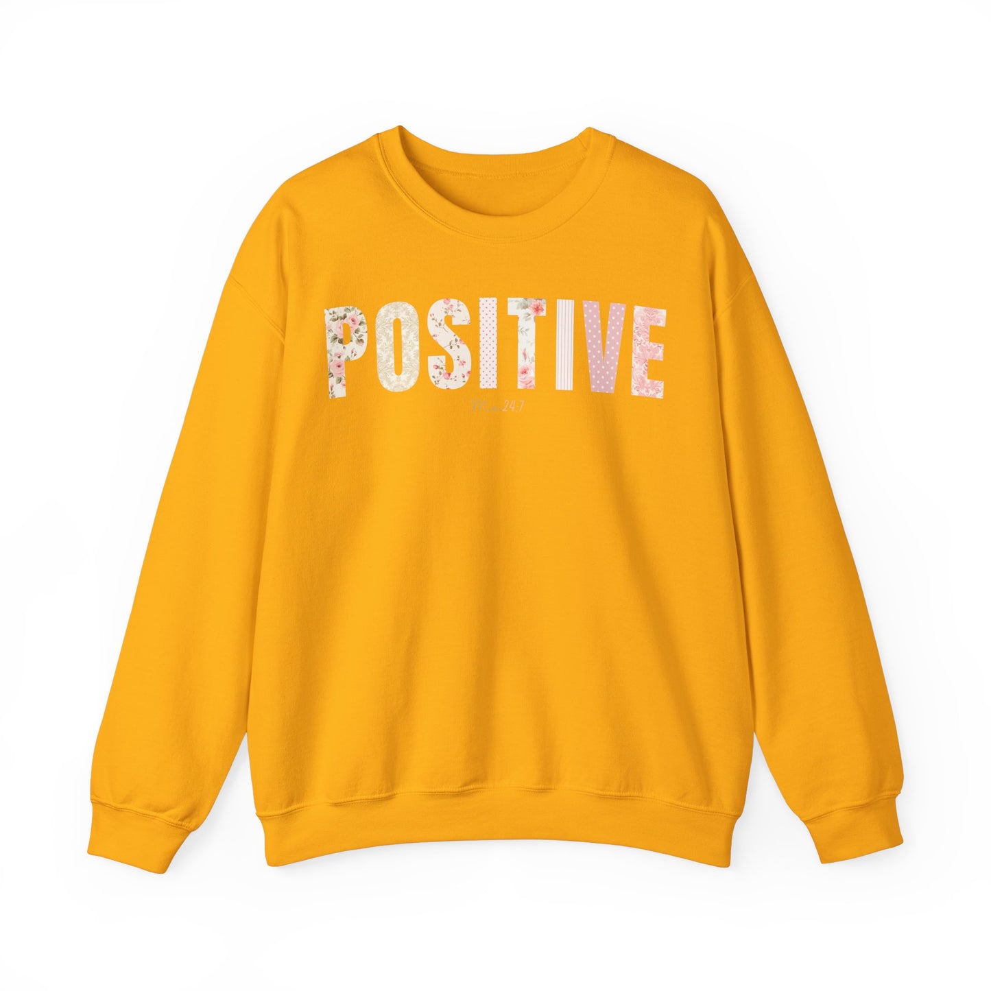 Positive Me 24:7 Pink Floral Patterns Sweatshirt