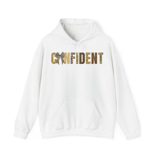 Confident Leopard Patterns Coquette Bow Hoodie