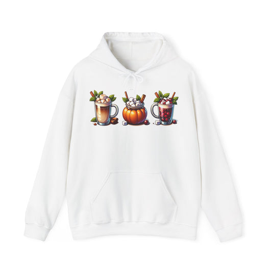 Fall Themed Drinks Graphic Hoodie