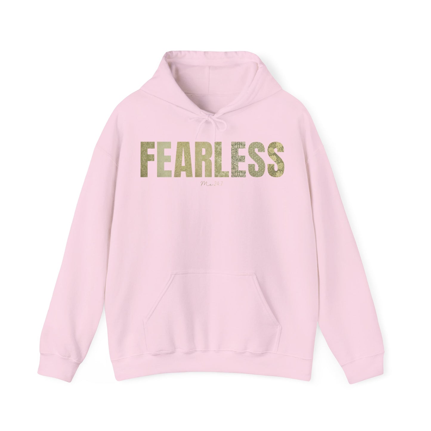Fearless Me 24:7 Green Patterns Hoodie